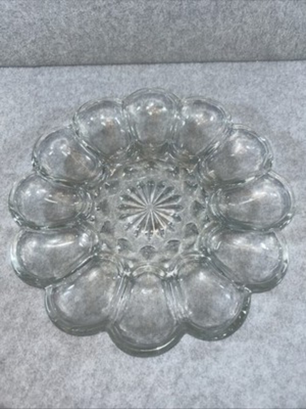 Vintage / Retro Anchor Hocking Deviled Egg Plate / Platter - Picture 1 of 3